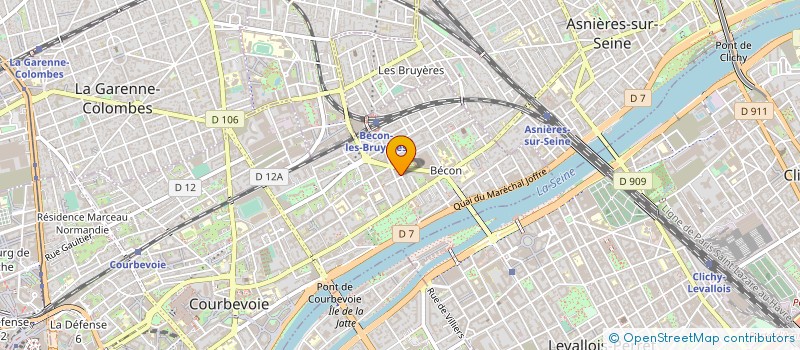 localisation de l'entreprise BLU CORPORATE à COURBEVOIE
