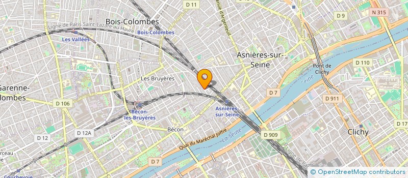 localisation de l'entreprise BLU NEROLI  ASNIERES-SUR-SEINE