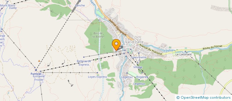 localisation de l'entreprise BLUBERRY  VAL-D'ISERE