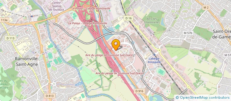 localisation de l'entreprise BLUE ACTIVE  LABEGE