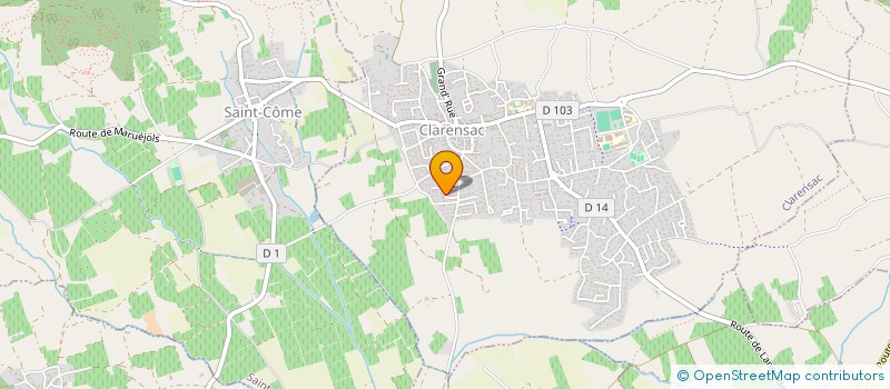 localisation de l'entreprise BLUE ARMY  CLARENSAC