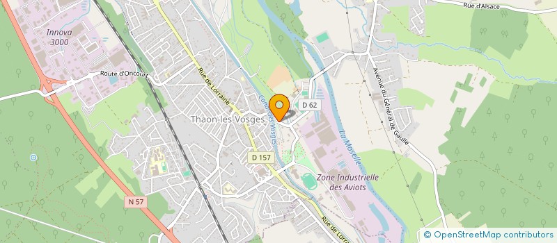 localisation de l'entreprise BLUE ARMY FANS OF THAON  THAON-LES-VOSGES