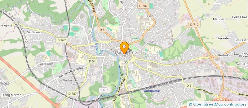 localisation de l'entreprise BLUE B  GUINGAMP