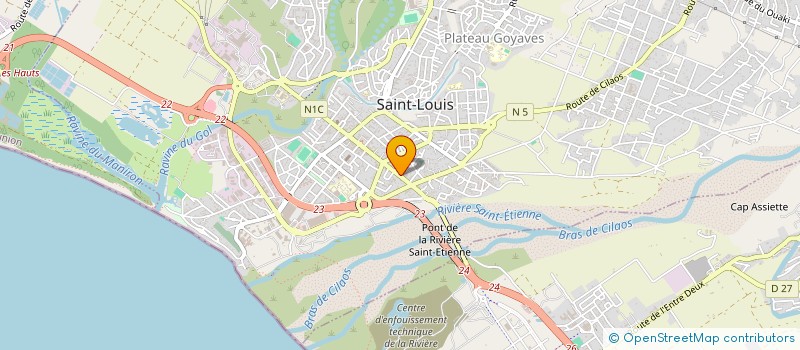 localisation de l'entreprise BLUE B  SAINT-LOUIS