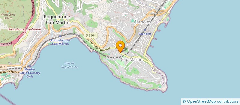 localisation de l'entreprise BLUE BAY à ROQUEBRUNE-CAP-MARTIN