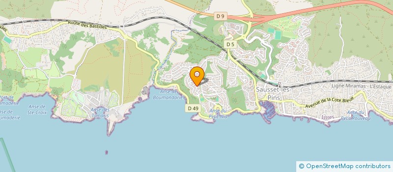 localisation de l'entreprise BLUE BAY COAST  SAUSSET-LES-PINS