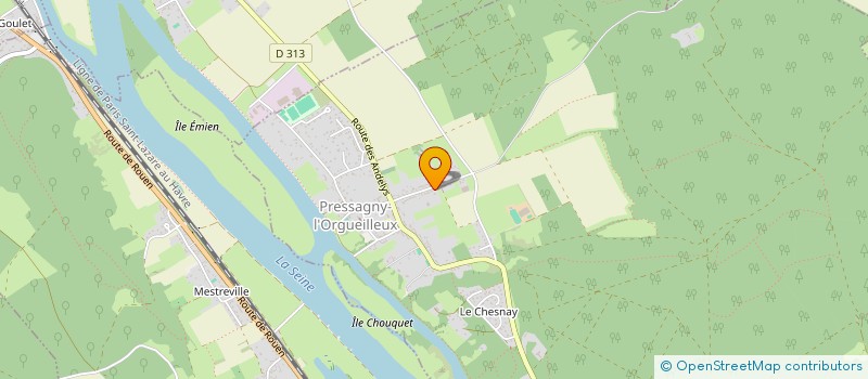 localisation de l'entreprise BLUE BIRD  PRESSAGNY-L'ORGUEILLEUX