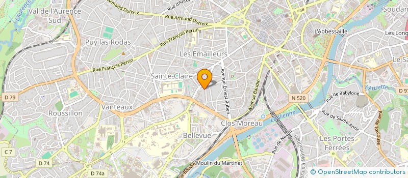 localisation de l'entreprise BLUE BOP à LIMOGES