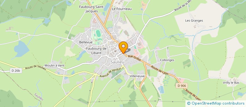 localisation de l'entreprise BLUE BOX à SAULIEU