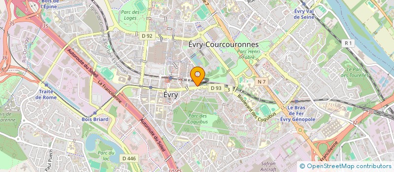 localisation de l'entreprise BLUE CASCADE à EVRY-COURCOURONNES