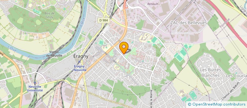 localisation de l'entreprise BLUE COMPUTER à ERAGNY