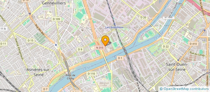 localisation de l'entreprise BLUE CONCEPT  ASNIERES-SUR-SEINE