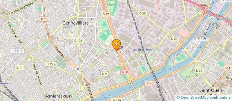 localisation de l'entreprise BLUE CONSTRUCTION à GENNEVILLIERS