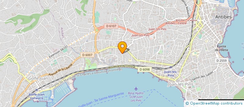 localisation de l'entreprise BLUE DROP à ANTIBES