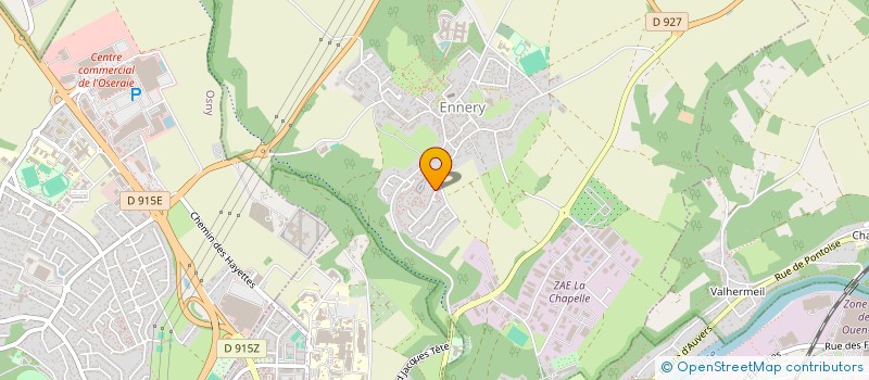 localisation de l'entreprise BLUE EDYNA  ENNERY