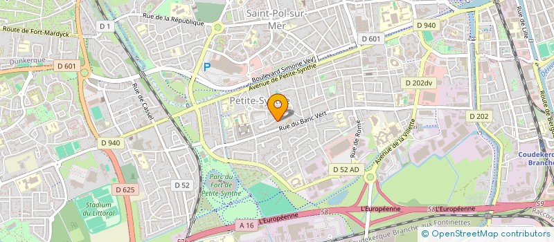 localisation de l'entreprise BLUE ELEC à DUNKERQUE