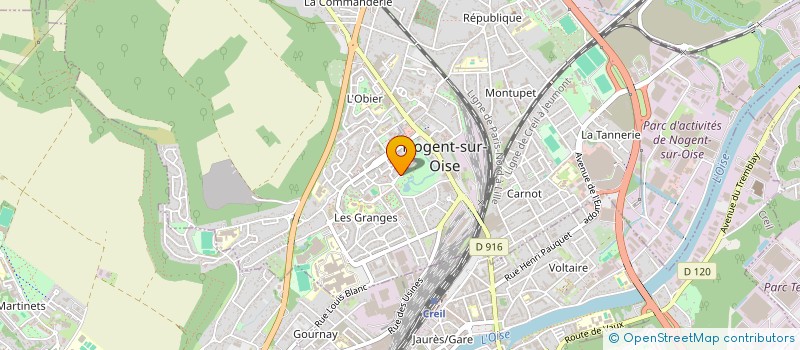 localisation de l'entreprise BLUE ENERGY  NOGENT-SUR-OISE