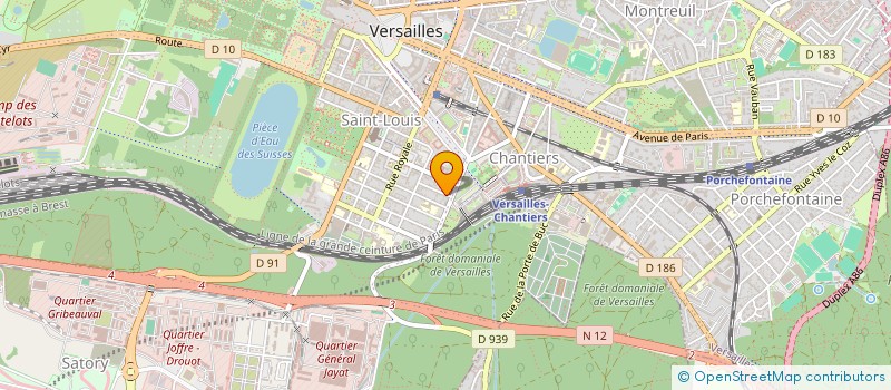 localisation de l'entreprise BLUE EVENTS SARL à VERSAILLES