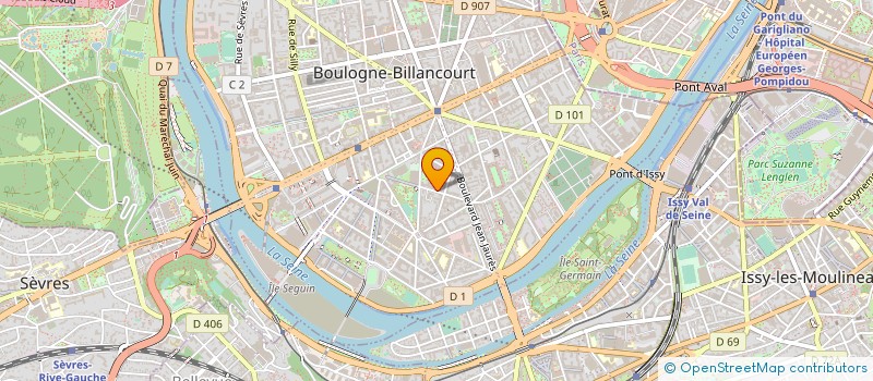 localisation de l'entreprise BLUE EYES à BOULOGNE-BILLANCOURT
