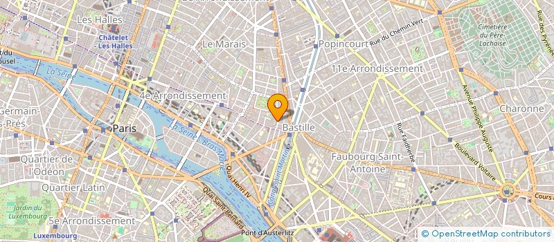 localisation de l'entreprise BLUE FASHION à PARIS