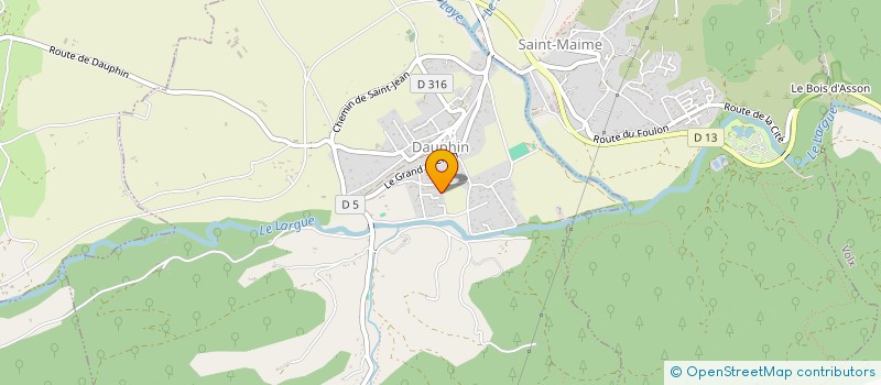 localisation de l'entreprise BLUE FLOWERS ANIMATION  DAUPHIN