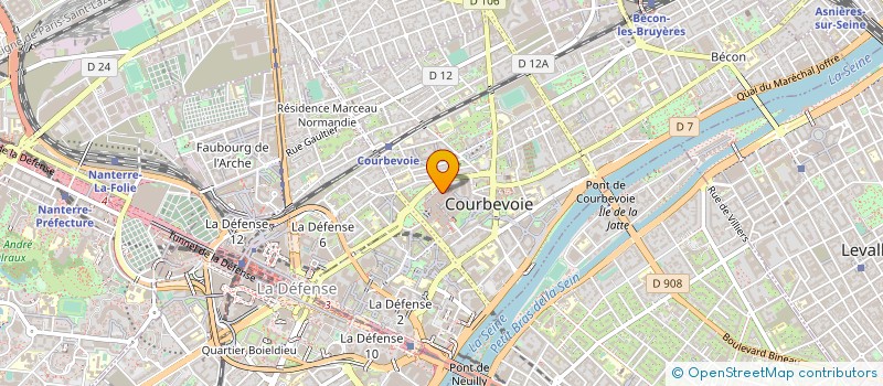 localisation de l'entreprise BLUE GROUND à COURBEVOIE
