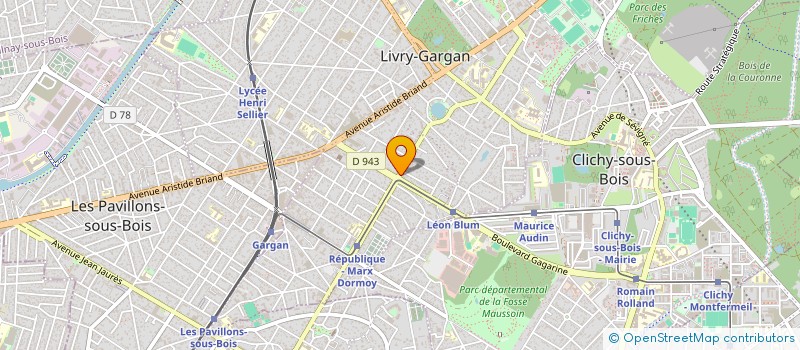 localisation de l'entreprise BLUE GROUPE  LIVRY-GARGAN