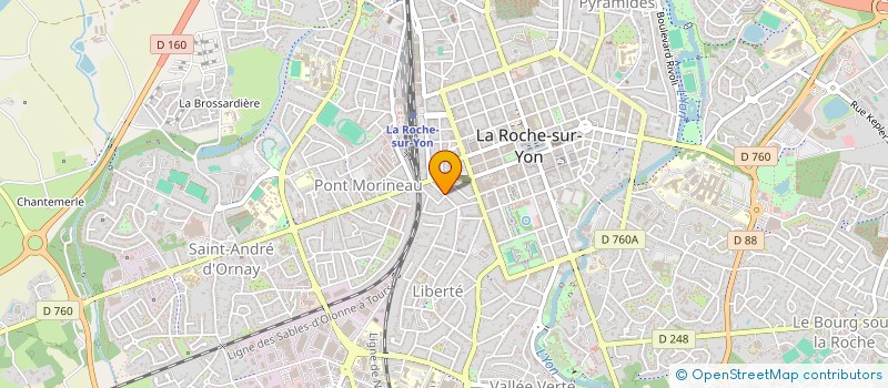 localisation de l'entreprise BLUE'GYM à LA ROCHE-SUR-YON