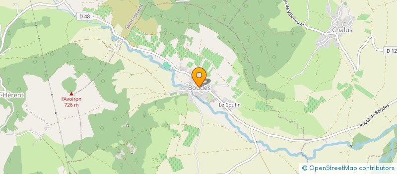 localisation de l'entreprise BLUE GYM à CHALUS