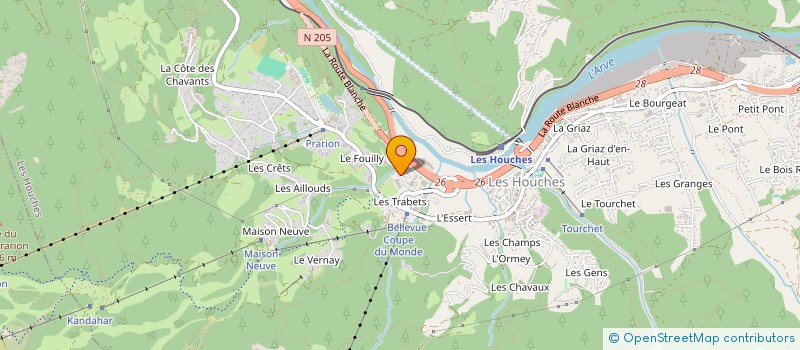 localisation de l'entreprise BLUE ICE EUROPE  LES HOUCHES