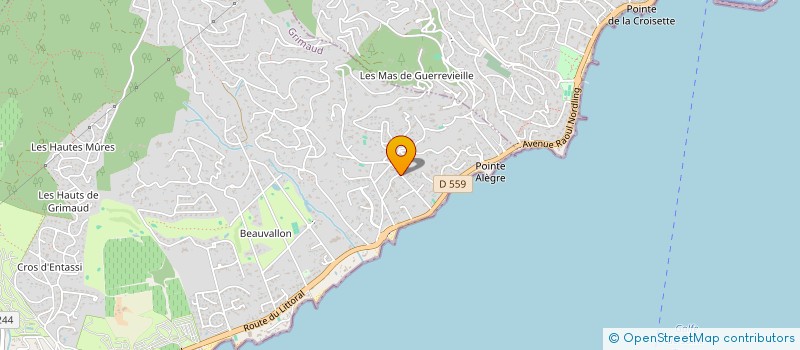 localisation de l'entreprise BLUE INVEST à GRIMAUD