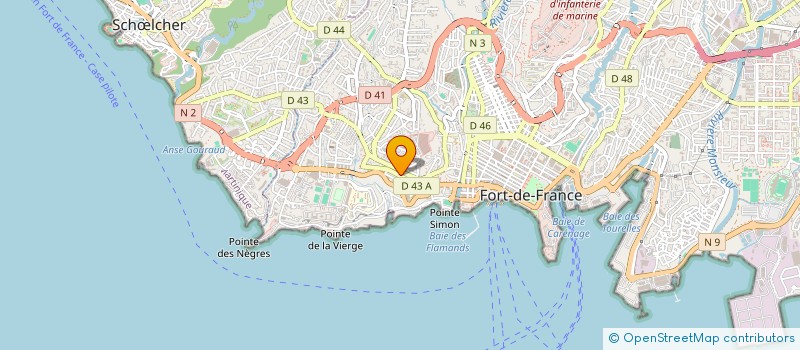 localisation de l'entreprise BLUE INVEST CORPORATION à FORT-DE-FRANCE