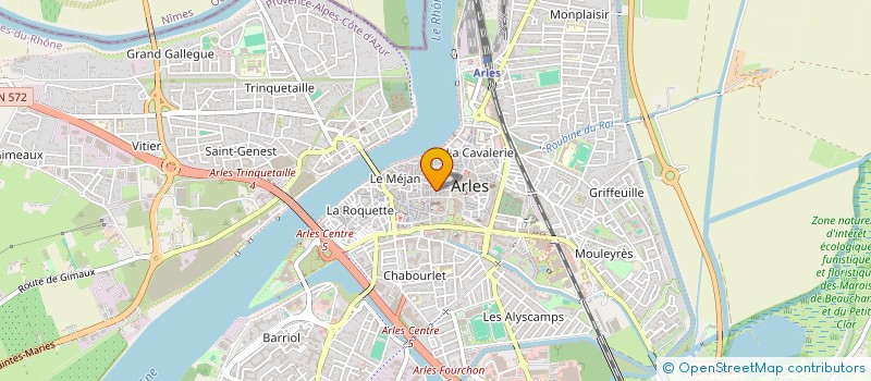 localisation de l'entreprise BLUE L'ATTITUDE  ARLES