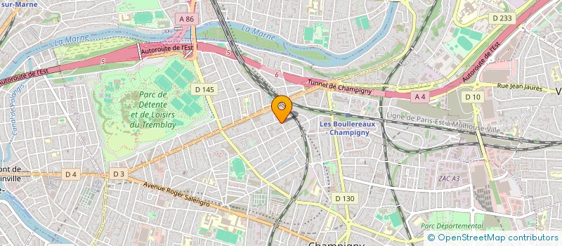 localisation de l'entreprise BLUE LAGOON  CHAMPIGNY-SUR-MARNE