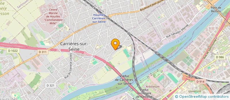 localisation de l'entreprise BLUE LAGOON REUNION  CARRIERES-SUR-SEINE