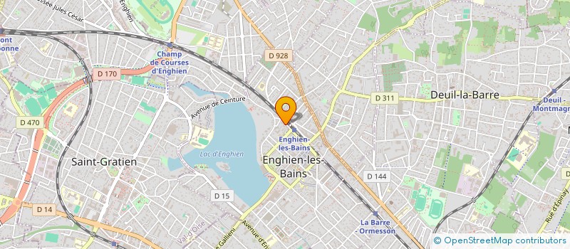 localisation de l'entreprise BLUE LATITUDE  ENGHIEN-LES-BAINS