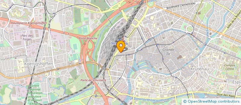 localisation de l'entreprise BLUE LEMON CART'COM à STRASBOURG