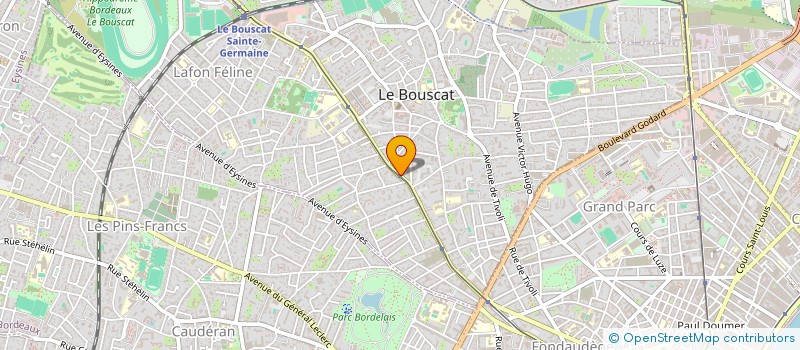 localisation de l'entreprise BLUE LINE  LE BOUSCAT