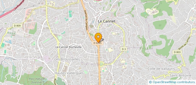localisation de l'entreprise BLUE LINE à LE CANNET