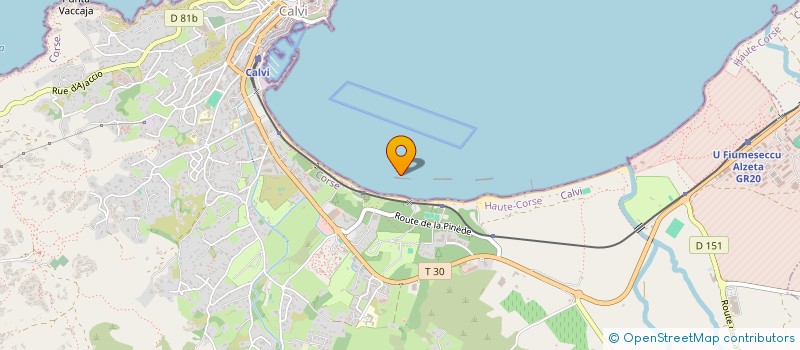 localisation de l'entreprise BLUE LINE LMP  CALVI