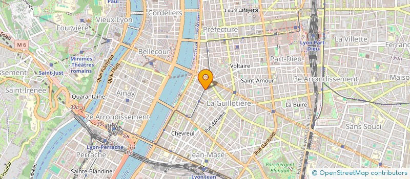 localisation de l'entreprise BLUE LOUNGE  LYON