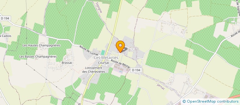 localisation de l'entreprise BLUE MACAW  LES METAIRIES