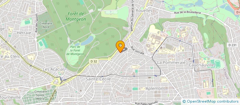 localisation de l'entreprise BLUE MARIE à LE HAVRE