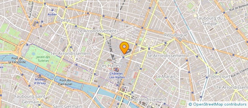 localisation de l'entreprise BLUE MARINE à PARIS