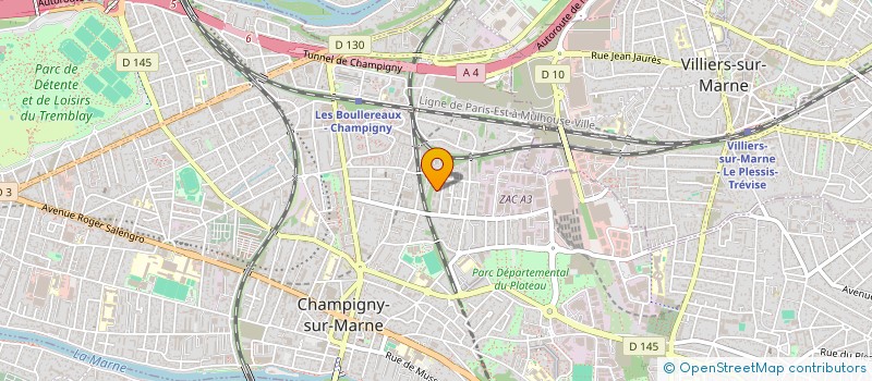 localisation de l'entreprise BLUE MENAGE à CHAMPIGNY-SUR-MARNE