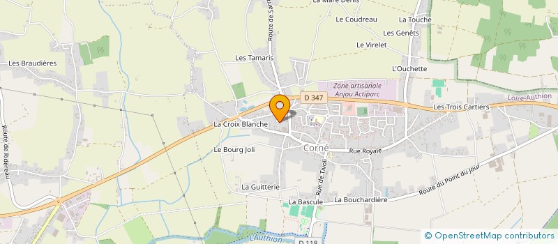 localisation de l'entreprise BLUE METRIX à LOIRE-AUTHION