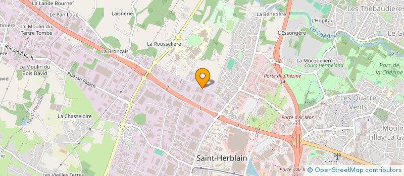 localisation de l'entreprise BLUE MONDAY  SAINT-HERBLAIN