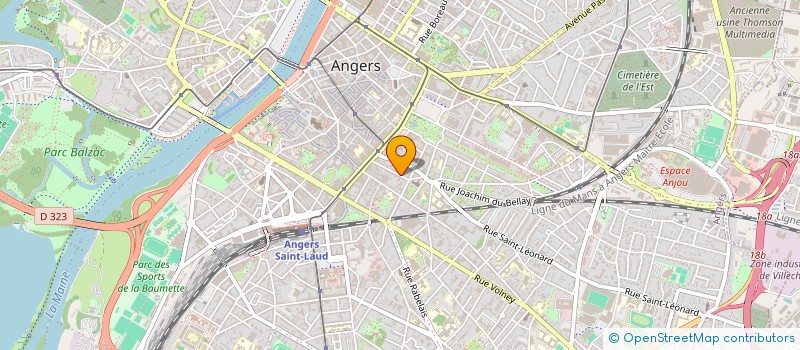 localisation de l'entreprise BLUE MOON DESIGN  LE LION D'ANGERS