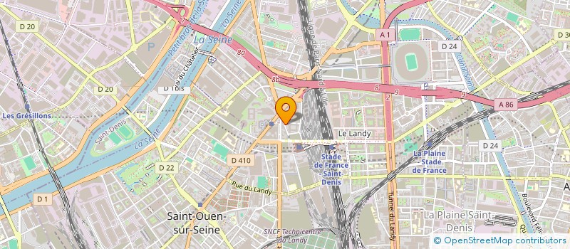 localisation de l'entreprise BLUE NET à SAINT-DENIS