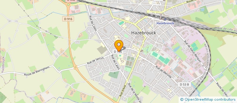 localisation de l'entreprise BLUE NIGHT REVOLUTION  HAZEBROUCK